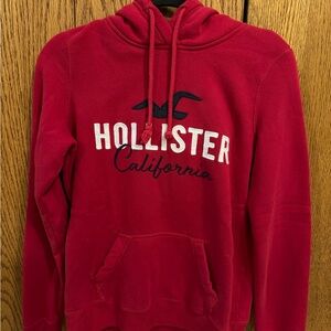 hollister red hoodie